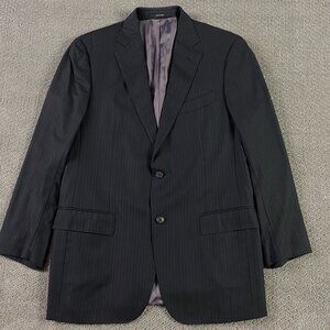 Ermenegildo Zegna 15milmil15 Sport Coat Blazer Men's 40S Dark Gray Pinstripe